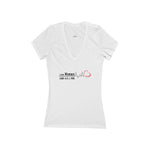 'I am Women' Jersey Short Sleeve Deep V-Neck Tee