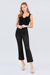 Flare Long Fishnet Legging Pants