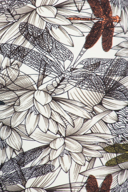 Dragonfly Print Fitted Leggings