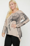 Elephant Sublimation Print Top
