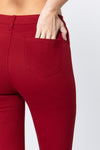 Red Twill Jeggings