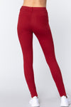 Red Twill Jeggings