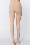Tan Knit Twill Jeggings