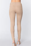 Tan Knit Twill Jeggings