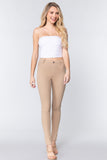 Tan Knit Twill Jeggings