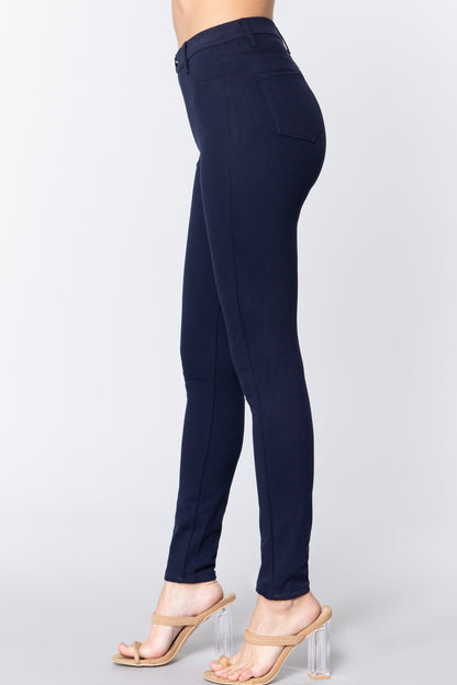 Blue Twill Jeggings
