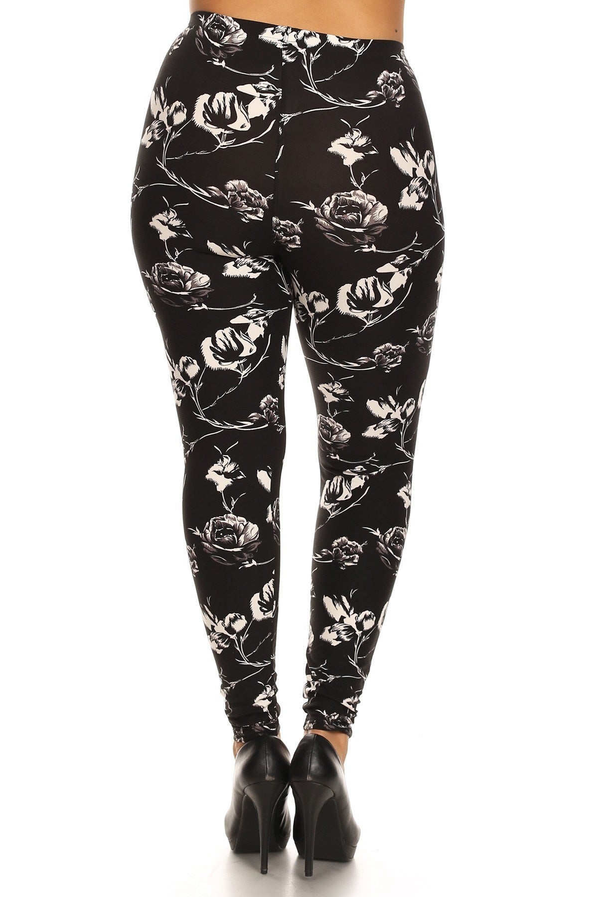 Black Print Leggings