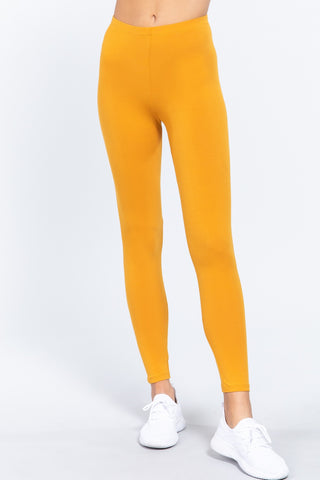 Yellow Cotton Spandex Jersey Long