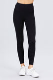 Black Cotton Spandex Jersey Long