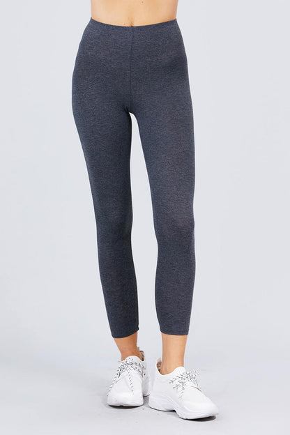 Charcoal Grey Cotton Spandex Jersey Long