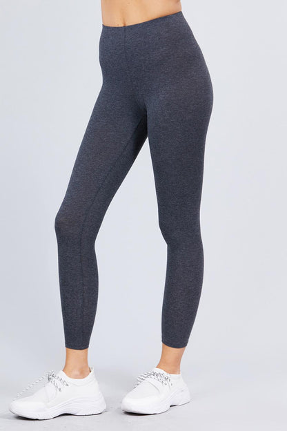 Charcoal Grey Cotton Spandex Jersey Long