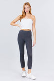 Charcoal Grey Cotton Spandex Jersey Long