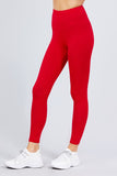 Red Cotton Spandex Jersey Long