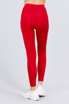 Red Cotton Spandex Jersey Long