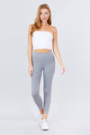 Heather Grey Cotton Spandex Jersey Long
