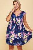 Floral Printed Swing Dress