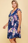Floral Printed Swing Dress