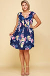 Floral Printed Swing Dress