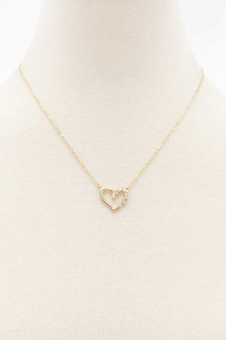 Heart Rhinestone Necklace