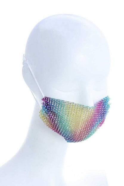 Fashion Breathable Rhinestone Sequin Style Mask