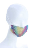 Fashion Breathable Rhinestone Sequin Style Mask