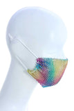Fashion Breathable Rhinestone Sequin Style Mask