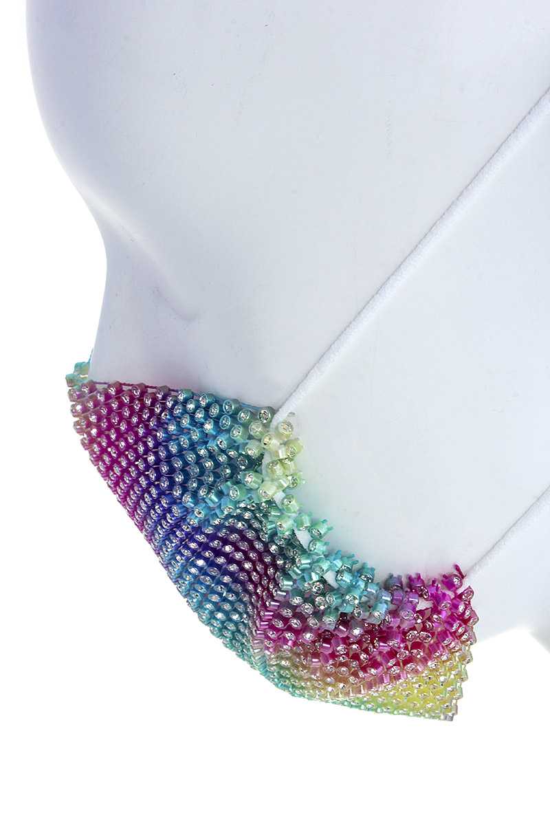 Fashion Breathable Rhinestone Sequin Style Mask