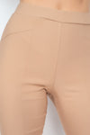 Brown 3/4 Sleeve Blazer & Capri Pants Set