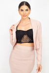 Pink Collared Blazer & Skirt Set