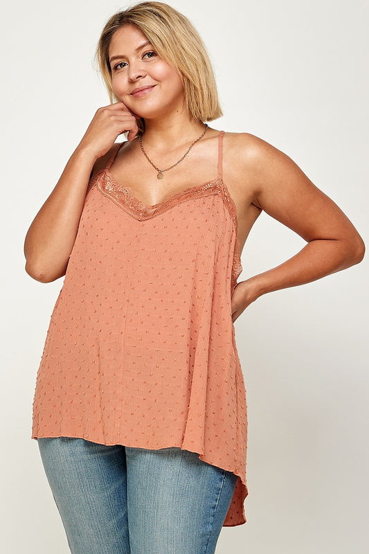 Clip Dot Solid Cami Tunic