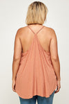 Clip Dot Solid Cami Tunic