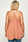 Clip Dot Solid Cami Tunic