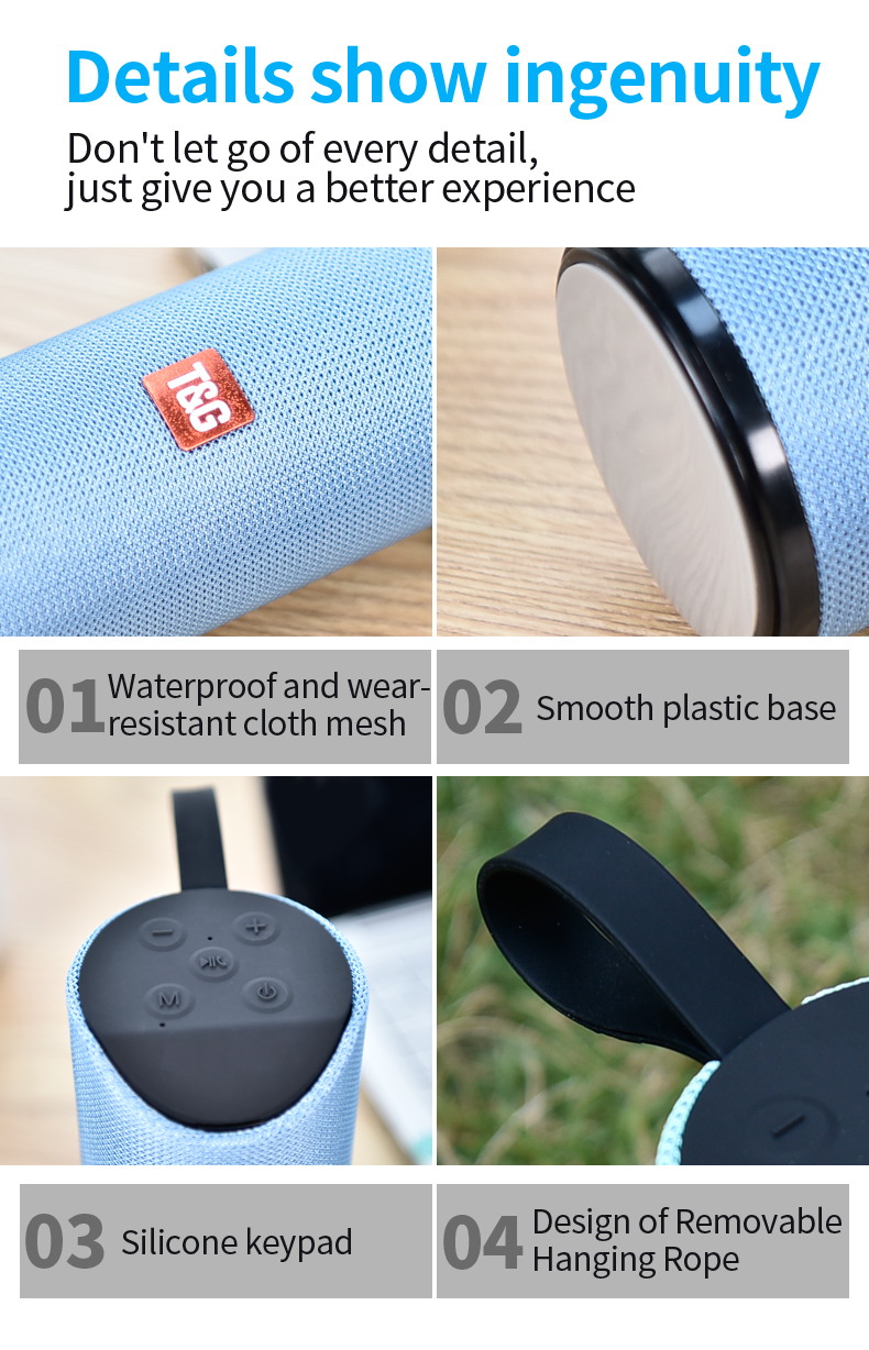 Wireless Outdoor Bluetooth Portable Column - USB