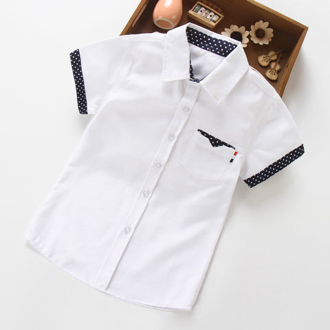 Short Sleeve Solid Color Shirt