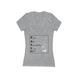 Deep V-Neck Faith Tee