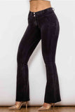 Buttoned Flare Jeans