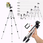 Portable Tripod Stand For Mobile Phone / Camera With Mobile Phone Clip Holder For iPhone & Samsung