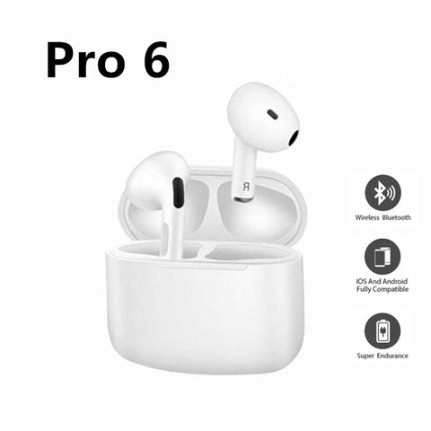 Original Pro 6 Bluetooth Earphone Wireless Headphones HiFi Music