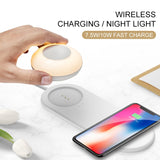 LED Light Mobile Phone Wireless Charging LED Desk Lamp Separate Magnetic Touch