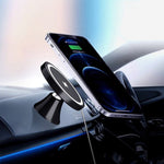 Mini Wireless Magnetic Car Charger - 15W Fast Charge For iPhone & Samsung
