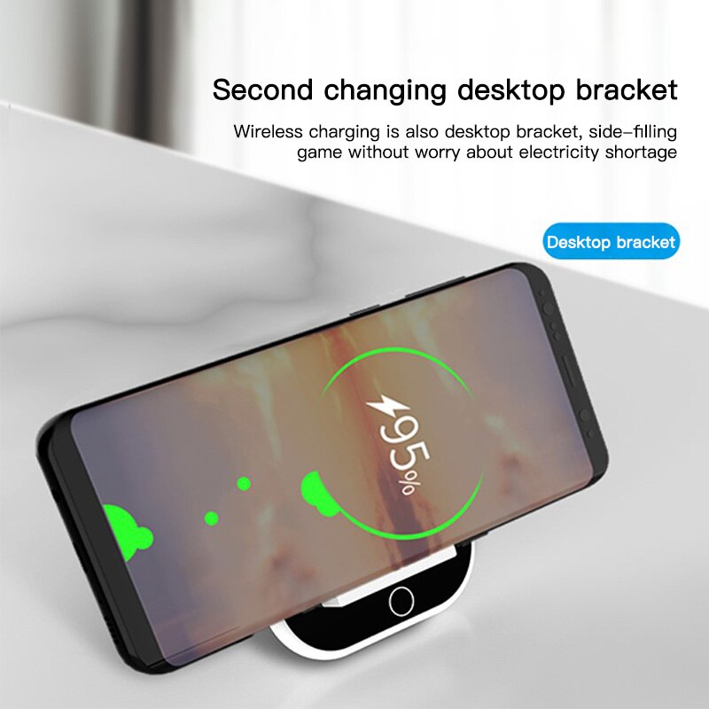 Wireless Mobile iPhone Charger With LED Light - 10W