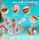4 in1 Shaver Trimmer Rechargeable Painless Eyebrow Leg Body Trimmer For Ladies