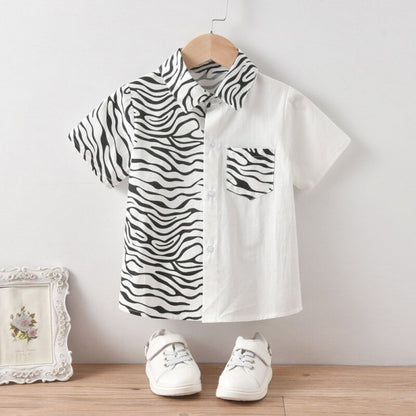 Zebra Print Cotton Shirt