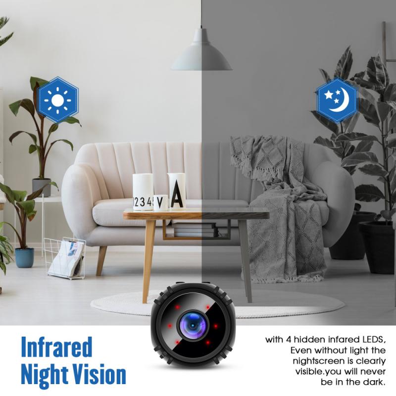 Non-Luminous Infrared 6 Light Motion Detection And Alarm Notification Video Camera With Magnet Holder
