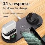 Universal 6-in-1 Wireless Mobile Charging Dock For iPhone & Samsung
