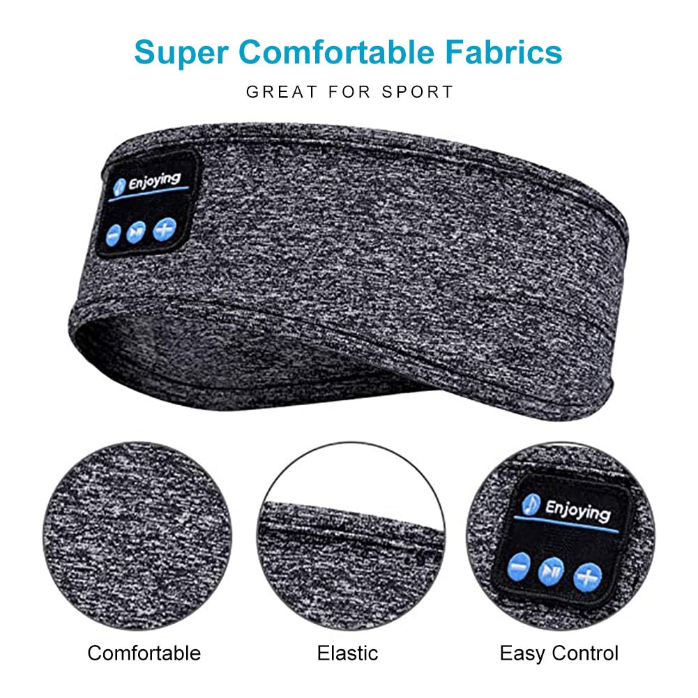 Handsfree Eye Mask / Shade Earphone With Built-in Speakers & Mic
