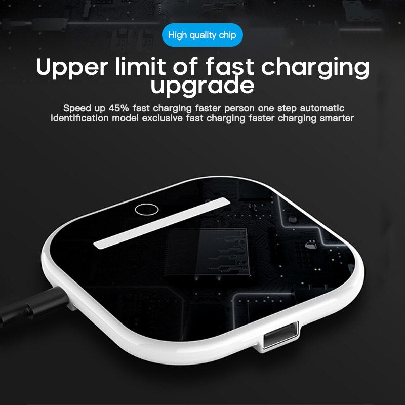 Wireless Mobile iPhone Charger With LED Light - 10W