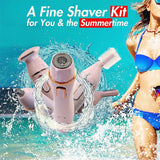 4 in1 Shaver Trimmer Rechargeable Painless Eyebrow Leg Body Trimmer For Ladies