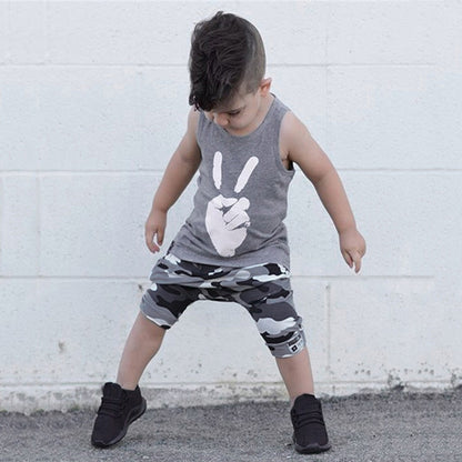 Camouflage Shorts Set