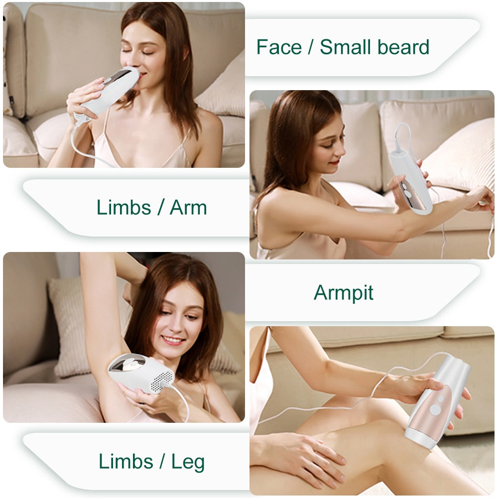 Permanent Hair Removal IPL System 999999 Shot Light Pulses Whole Body
